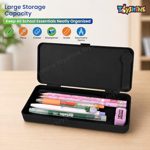 Image of Toyshine 2-in-1 LCD Writing Tablet Pencil Box| Digital Drawing Board with Stylus| Colorful Screen| One-Touch Erase| Pencil Storage Case| Educational Learning Toy for Boys & Girls
