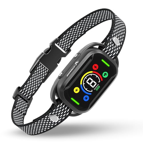 Dog-Bark-Collar-DAWALU-Rechargeable-Smart-Collar-Anti-Barking-Training-Collar-with-7-Adjustable-Sensitivity-Beep-Vibration-Shock-Bark-Collar-for-Large-Medium-Small-Dogs-Black
