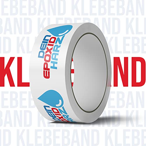 DEIN EPOXID HARZ Klebeband für Epoxidharz Projekte | Formentrennband mit Antihaft Wirkung | Abdichtband für Resinart | Epoxy-Trenntape | 66, x 50mm (1)