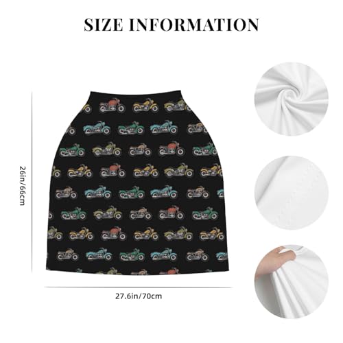 Image of Motorcycle Baby Stuff Car Seat Cover for Baby,Mom Nursing Breastfeeding Covers,Multi-Use Car Seat Canopy Carrier Cover,Stroller Cover Newborn Shower Gift for Boys Girls