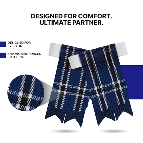 Image of Scottish Tartan Kilt Flashes with Elastic Adjusters