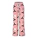 Womens Halloween Bats Pajamas Pants Ladies Pumpkins Ghost Pajama Cute Soft Long Bottoms Women Pjs Pj Jammies Pink