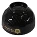 Ebros Gift Made In Japan Traditional Black Red Lacquer Copolymer Plastic Bowl For Rice Salad Miso Soup 4.5