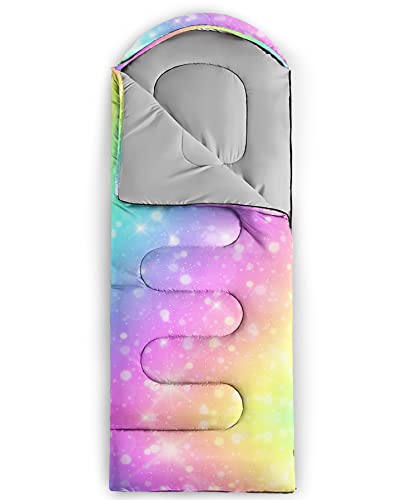 Image of QOOMO Camping Sleeping Bags,3 Season Warm & Cool Weather,Lightweight,Waterproof Sleeping Bags for Adults & Kids,Traveling,and Outdoors,Camping Gear Equipment