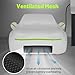 Favoto Car Cover for Model 3 - Custom Fit for Tesla Model 3 Cover 6 Layers Waterproof All Weather Outdoor Rain Snow Sun Protection with Charging Port Ventilated Mesh Door Zipper