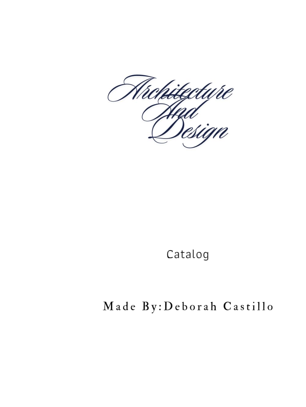 Architecture and Design Mansions: Catalog