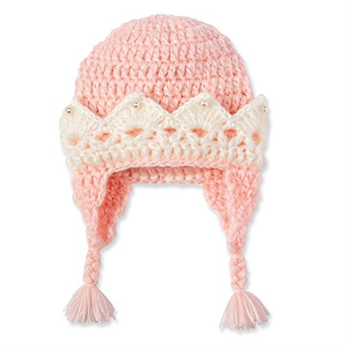 In Fashion Kids Crown HAT Baby Knit Hat Pink