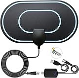 【Fácil de usar】Esta antena es rápida y fácil de instalar. Puede hacer esto en tres sencillos pasos: expandir, conectar y escanear el canal. Si solo recibe algunos canales o resultados deficientes, intente mover la antena de hdtv y volver a explorar. (La antena de TV digital debe mantenerse alejada de las fuentes de interferencia)