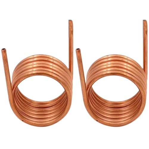 ibasenice 2pcs Copper Refrigeration Tubing Tube Coil 1/4 Copper Tubing Copper Tube 1/2 Tubing 1/2 Copper Tubing Aluminum Tubing Refrigeration Coil Tube Air Conditioner Fridge Tube