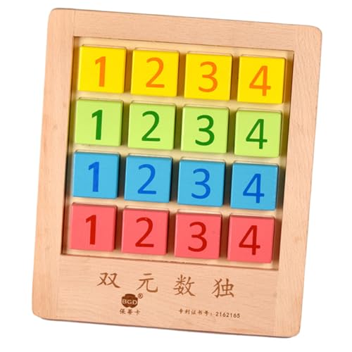 ibasenice Rompecabezas De Juegos para Juguetes Educativos Juego De Mesa para Jugando Juego De Mesa Tablero De Ajedrez De Números Rompecabezas De Mesa para