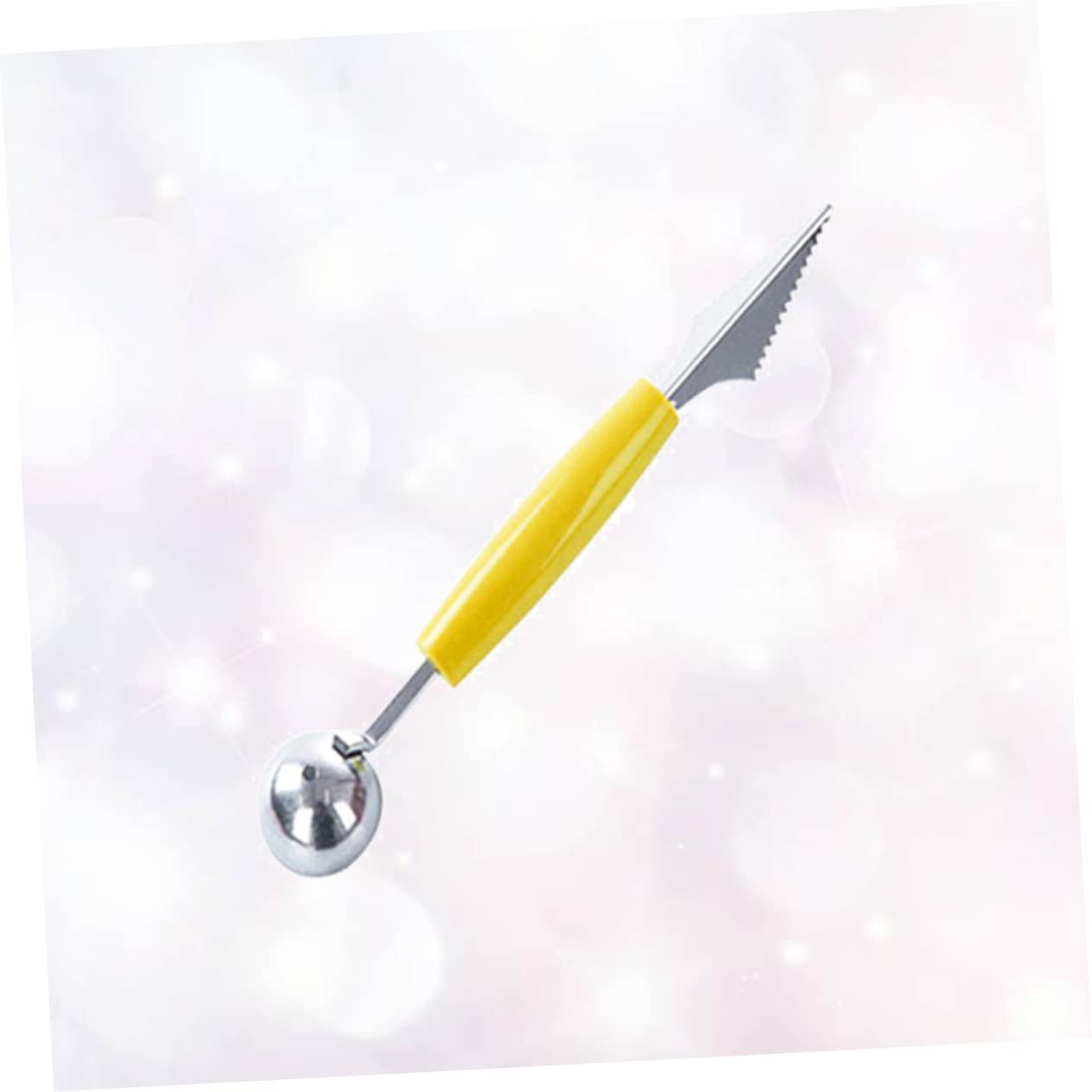OFFSCH Double-ended Fruit Scooper Slicer in Stainless Steel Easy to Use Perfect for Balls Slices
