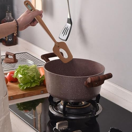Spatule avec moniteur de température de cuisson en silicone pour la confiserie