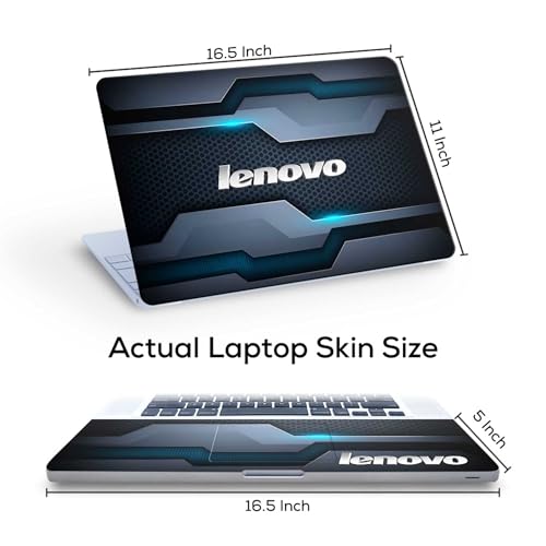 Image of Pattern L13 Top+Wrist Pad Vinyl Laptop Skin /Sticker /Cover for 17 to 17.3 Inches Laptops Laminated-Removable-HD Quality Compatible for Lenovo (16.5x11 Inches)