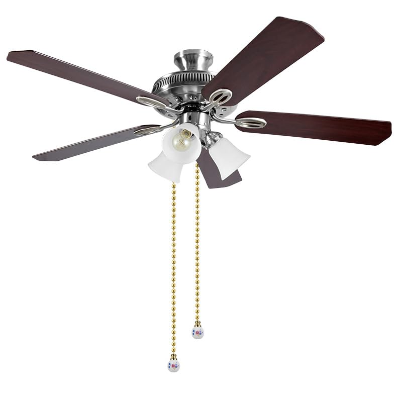 Image of Ceiling Fan Pull Chain, 12 Inches Handle Ceramic Zipper Extension Chandelier Ceiling Fan Zipper 2pcs