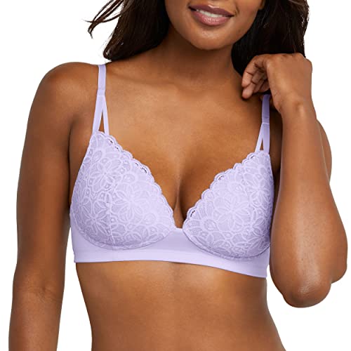 Image of Maidenform Women's M Soft Support Wireless Bralette, Soft Convertible Bra with Lace