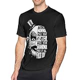 Mens Captain Horror Spaulding Short Sleeve T Shirt,Casual Crew Neck T-Shirts Top,Retro Cotton Graphic Tees for Men Guys Clothing 3X-Large Black T-Shirts