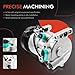A-Premium Air Conditioner AC Compressor with Clutch Compatible with Hyundai Accent 1.6L 2012-2017, Kia Rio 1.6L 2012-2017
