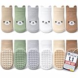 Kleinbär® Stoppersocken Kinder & Baby – ABS Rutschsocken, Babysocken Antirutsch, Baby Socken 0–12 Monate, Kindersocken 1–3 & 3–5 Jahre (Gr. 27–30), Baby Junge, 2 Designs