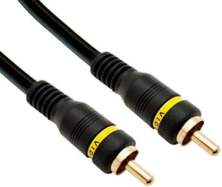 100' FT RCA Cable Male to Male Gold Home Theater Python Shielded Audio Cable Shielded AV Composite Cable TV / VCR Hook-Up Signal Shield with Connectors