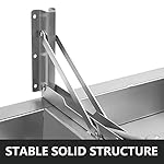 HOMIER 6 FT Concession Shelf with Stainless Steel Frame and Aluminum Alloy Surface Board Drop Down Folding Shelf for… - Image 3