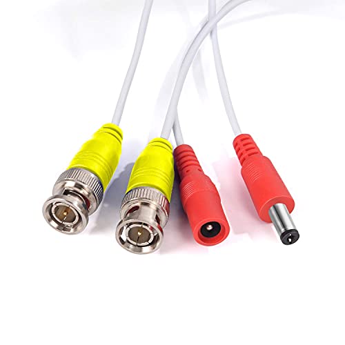 image for HISVISION 4 Pack 100feet(30M) 2-in-1 BNC Video Power Cable, Security C