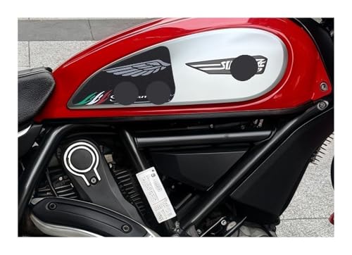 Protège réservoir moto Scrambler 800 anti-dérapant noir