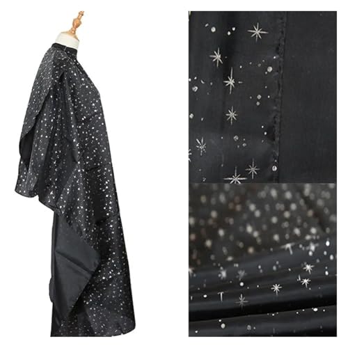 Capa peluquería estampada estrellas negra miniatura 2