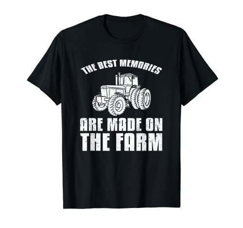 Los mejores recuerdos están hechos en la camiseta de la granja - Camiseta Tractor Camiseta