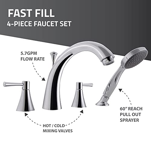 26 In. X 46 In. Left Drain Quick Fill Walk-In Soaking Tub In Biscuit #TOP6