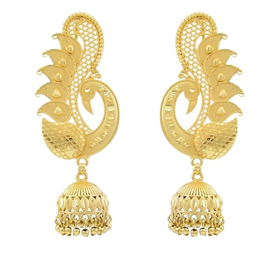 Image of JFL - Jewellery for Less Gold Plated Copper Earrings For Women