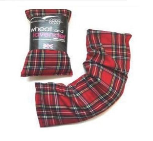 Pricep Red Herbal Microwave Heat Cushion Tartan Wheat Bag Pain Reliever Fragranced Lavender
