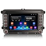🚗【GPS/Navigation & Bluetooth】 Eingebauter GPS-Empfänger, wir stellen Ihnen eine kostenlose Offline-Karte und GPS-Antenne zur Verfügung. Andere Karten-/Navigations-Apps (Waze, Sygic, HereWeGo) können ebenfalls installiert werden. Sie können auch die Online-Navigation über WLAN oder die Carplay-Funktion nutzen. Mehr Auswahl, mehr Komfort! Eingebautes Bluetooth, das Freisprechanrufe, Telefonbuch Download und Suche sowie Bluetooth-Musikwiedergabe unterstützt. Sorgen Sie für Ihre Fahrsicherheit.
