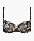 galentine's day bedeutung Halbschalen-Modell mit Bügel, Fantasievolles Lycra-Netz mit Blumenbouquets-Stickerei, Mittelsteg mit kleiner Statinschleife, Verstellbare Träger mit stilvoller Guipure-Spitze