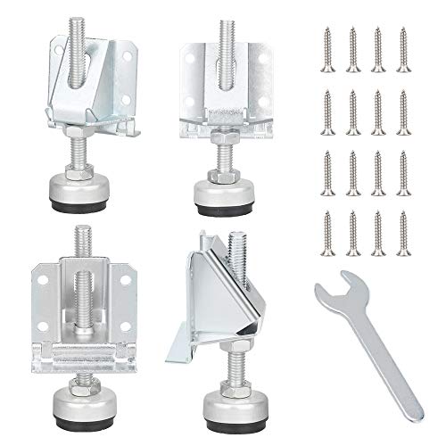 Tahikem 4 Pack Heavy Duty Leveling Feet, Furniture Leg Adjustable Load Levelers Foot, Leveling Height For Workbench Cabinet Pool Table Bench Machine Cabinet Refrigerator Feet (4000 Lbs Load Capacity) #TOP7