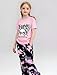 Woleroyir Teen Girl Clothes Cute Short Sleeve Tops Camouflage Long Legging Girls Summer Outfits, Light Pink, 8-9 Years