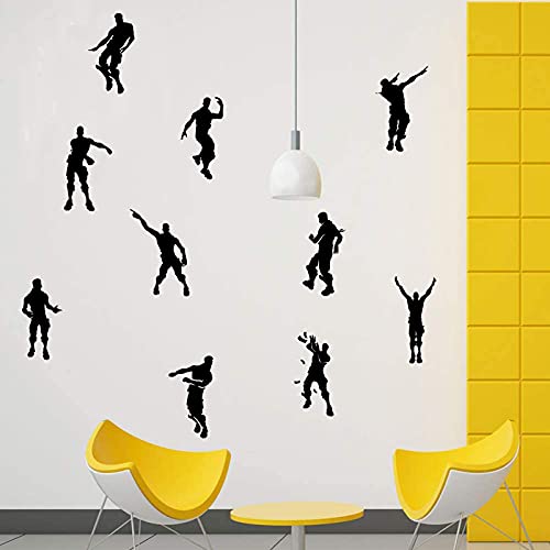 2 Stück Schwarz Self Adhesive Wandaufkleber, Fenstersticker Wandtattoo, Anime-Wandaufklebe, für Dekoration von Schlafzimmern, Wohnzimmern, Fenstern, Wänden (PVC)