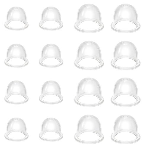 Bomba Primer de bujía de encendido, 16 piezas bomba de carburador Primer-pera, carburador de bomba de combustible de plástico universal para motosierras de gasolina, recortadoras, ventiladores