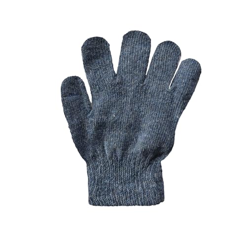 Image of Acrylic warm School Woolen Winter knit cold weather fleece wool Gloves for Boys & Girls, fits for 5-10 years