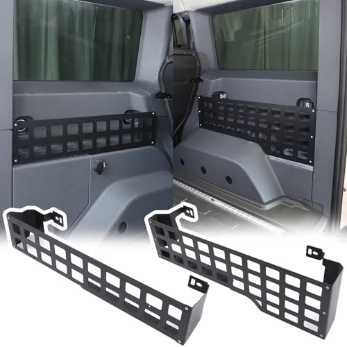 Car Trunk Storage Panel Compatible with Ineos Grenadier 2020-2026 Retrofit of The Storage Bracket on The Side of The Trunk Trunk Side Fence Storage Tray Bracket Expansion Accessories (Right+Left)