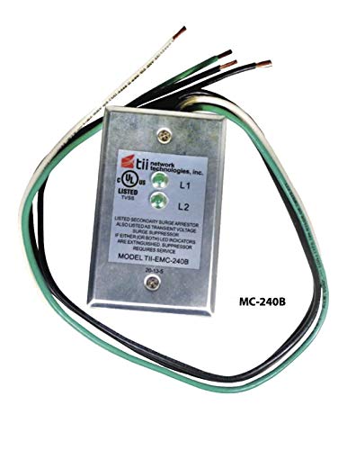 EMC-240B Tii Technologies AC Surge Suppressor 120/240 VAC, Top Wire Entry, 18'' Leads EMC-240B Tii Technologies AC Surge Suppressor 120/240 VAC, Top Wire Entry, 18'' Leads