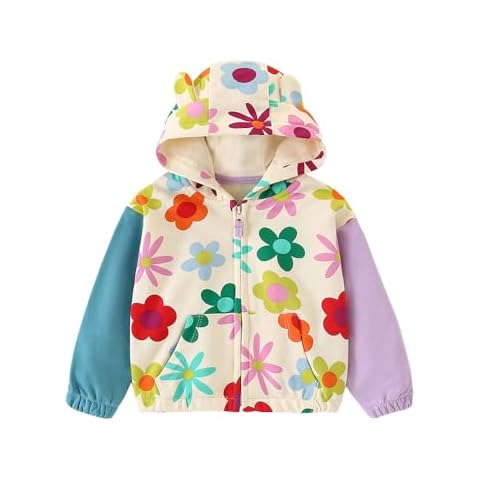 Toddler Girl Zip Up Hoodie for Fall Cover