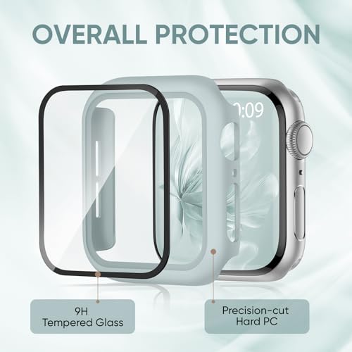 Braided Stretchy Band Compatible for Apple Watch Band and Case 40mm 41mm 42mm 44mm 45mm 46mm, Nylon Elastic Solo Loop and Protective Cover with Screen Protector for iWatch Series 11 10 9 8 7 SE 6 5 4 by Butifacion - Used condition - Image 3
