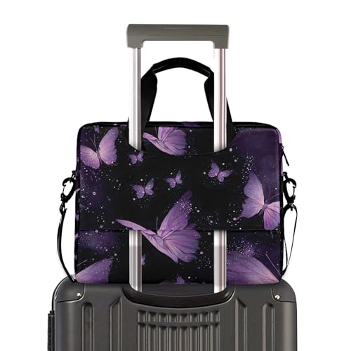 Bolso maletín morado Alaza para laptop 13-15.6 pulg. miniatura 3