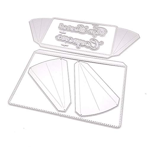 KSCRAFT Large Accordion Pockets Metal Cutting Dies Stencils for DIY Scrapbooking/Photo Album Decorative Embossing DIY Paper Cards