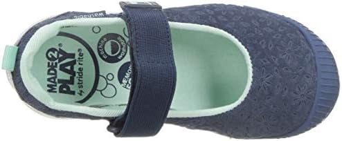 Stride Rite Baby-Girl's Made 2 Play Lia Mary Jane Flat, Navy, 4 M US Toddler | Image 3
