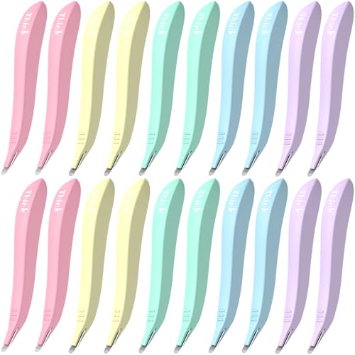 THINKLEARN 20 PCS Magnetic Staple Remover Tool Bulk- Professional Multicolored Stapler Remover Staple Remover Stick for Quick & Effortless Staple Removal, for Office, School, Home Use