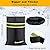 Pro Outdoor Faucet Covers for Winter Freeze Protection, Thicken 7.1" W x 8.7" H Outside Hose Bib Covers for Winter, Water Spigot Covers Insulated for Winter Waterproof Reusable (Blalck-2PCS)