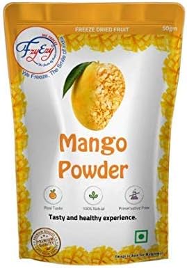 Freeze Dried Fruit Powder for Kids and Adults | Camping Vegan | Freeze-Dried Fruit | Pantry Groceries dehydrated (Mango | 50gm)