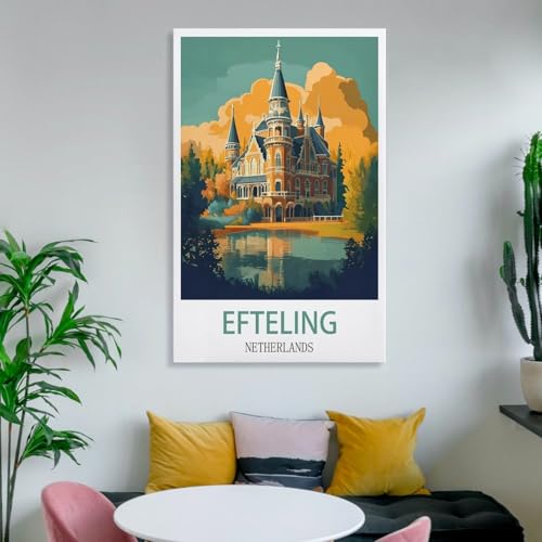 Affiche Efteling Pays-Bas pour décorer un salon moderne