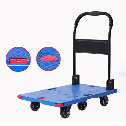 Carro plegable plataforma para transporte silencioso 98x49cm miniatura 7